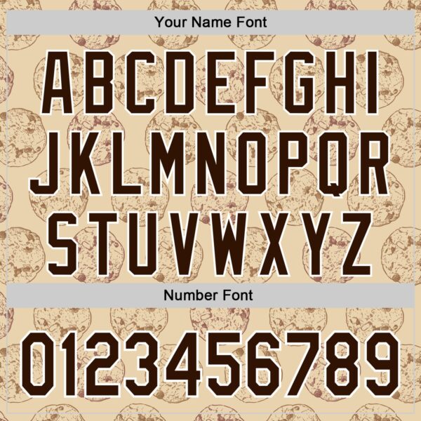 Custom City Cream Brown-White 3D Pattern Design Foodie Food Snack Chocolate Cookie Authentic Baseball Jersey