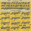 Custom Gold Black-White 3D Pattern Design Funny Cartoon Emoji Face Authentic Baseball Jersey