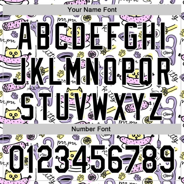 Custom White Black 3D Pattern Design Funny Cartoon Animal Cat And Dog Authentic Baseball Jersey