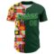 Custom Green Pea Green 3D Ambartive Abstract Shapes Pattern Authentic Baseball Jersey