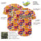 Custom Yellow Cream-Black 3D Ambartive Abstract Butterfly Pattern Authentic Baseball Jersey