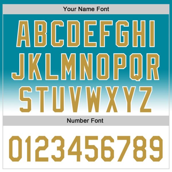 Custom Teal Old Gold-White 3D Pattern Design Father's Day Beer Lover Fade Authentic Baseball Jersey