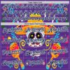 Custom Purple Navy-White 3D Mexican Festival Flower Skull With Sombrero Cinco de Mayo Authentic Baseball Jersey