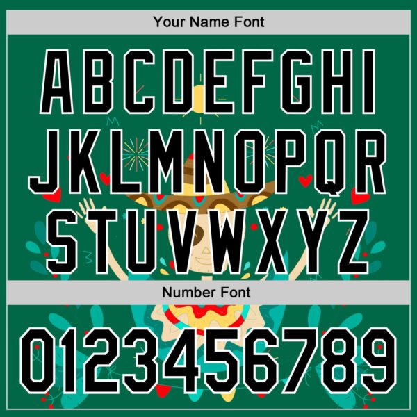 Custom Kelly Green Black-White 3D Mexican Festival Flower Skull With Sombrero Cinco de Mayo Authentic Baseball Jersey