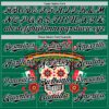 Custom Kelly Green Black-White 3D Mexican Festival Flag Skull With Sombrero Cinco de Mayo Authentic Baseball Jersey
