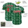 Custom Kelly Green Red-White 3D Mexican Cactus Authentic Baseball Jersey