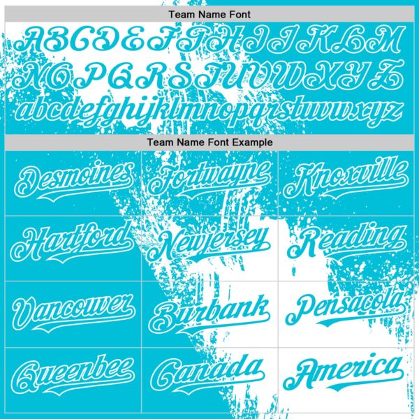 Custom White Lakes Blue 3D Pattern Design Abstract Brush Stroke Authentic Baseball Jersey