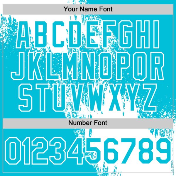 Custom White Lakes Blue 3D Pattern Design Abstract Brush Stroke Authentic Baseball Jersey