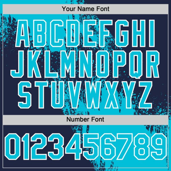 Custom Lakes Blue Navy-White 3D Pattern Design Abstract Brush Stroke Authentic Baseball Jersey