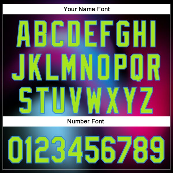 Custom Black Neon Green-Electric Blue 3D Pattern Design Rave Psychedelic Neon Dinosaur Authentic Baseball Jersey