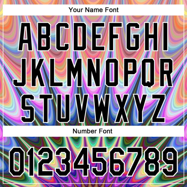 Custom Orange Black-White 3D Pattern Design Rave Psychedelic Fractal Style Authentic Baseball Jersey