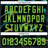 Custom Black Neon Green-Royal 3D Pattern Design Rave Psychedelic Holographic Vaporwave Style Authentic Baseball Jersey