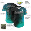 Custom Black White 3D Pattern Design Rave Psychedelic Space Galaxy Star Authentic Baseball Jersey