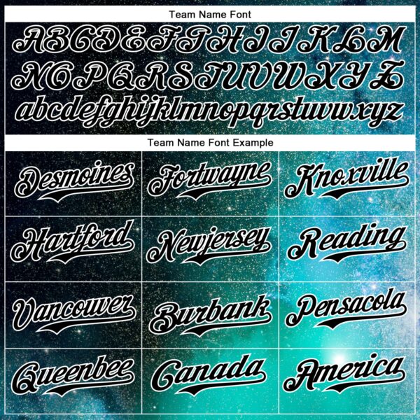 Custom Black White 3D Pattern Design Rave Psychedelic Space Galaxy Star Authentic Baseball Jersey