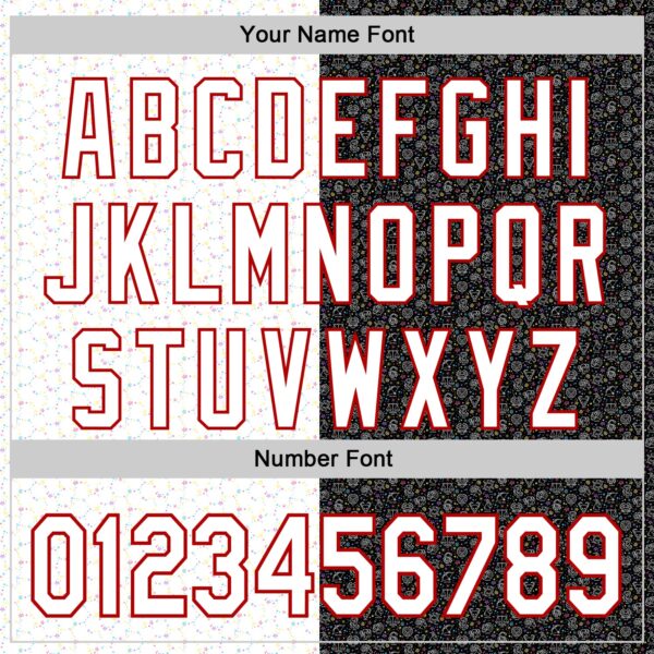 Custom Black White-Red 3D Pattern Design Constellation Space Galaxy Star Authentic Baseball Jersey