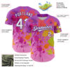 Custom Purple White 3D Pattern Design Graffiti Splash Authentic Baseball Jersey