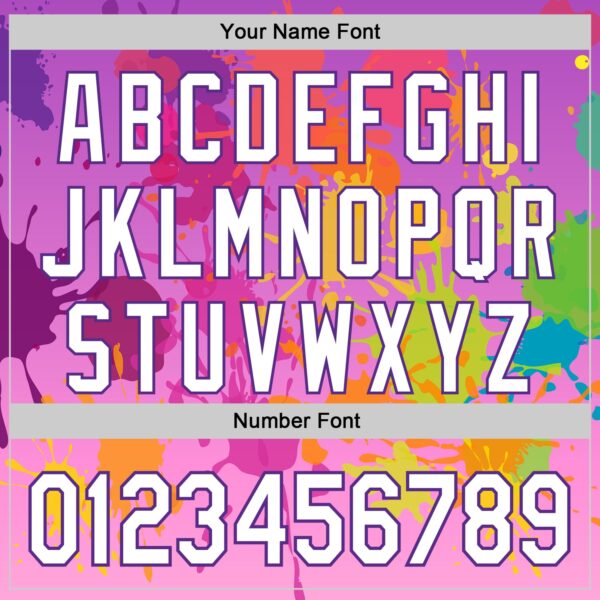 Custom Purple White 3D Pattern Design Graffiti Splash Authentic Baseball Jersey