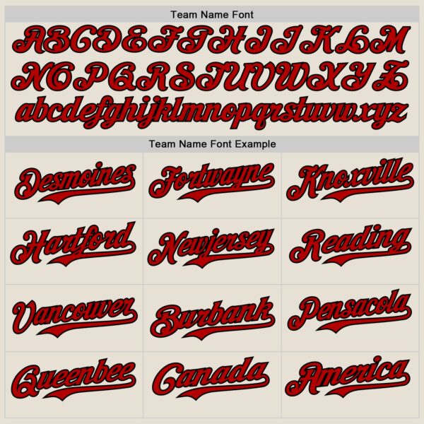 Custom Cream Red-Black 3D Cuba Santiago Cuban Flag Authentic Baseball Jersey