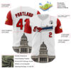Custom White Red Black-Cuban Flag 3D Cuba Havana Authentic Baseball Jersey