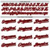 Custom White Red-Black 3D Cuba Cuban Flag Authentic Baseball Jersey