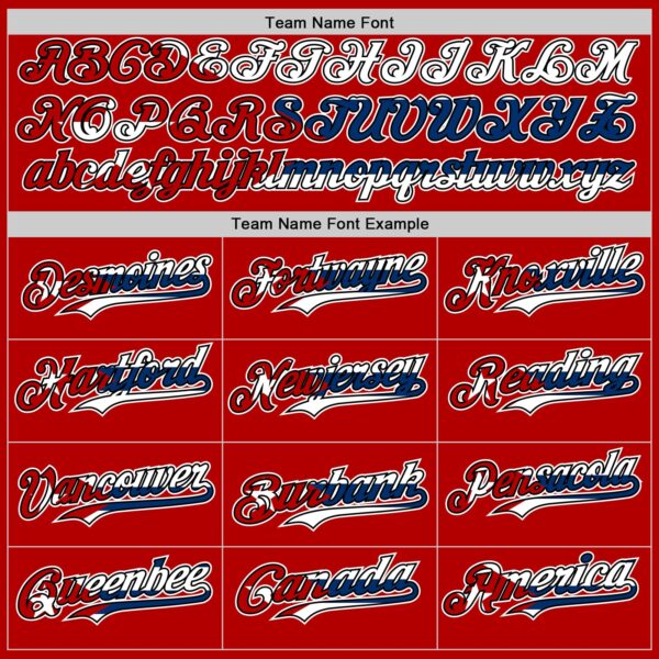 Custom Red Black White-Cuban Flag 3D Cuba Authentic Baseball Jersey