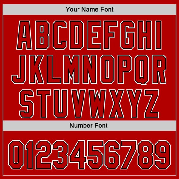 Custom Red Black White-Cuban Flag 3D Cuba Authentic Baseball Jersey