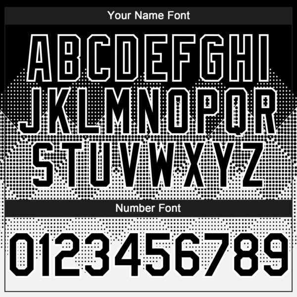 Custom Black White 3D Gradient Square Shape Authentic Baseball Jersey