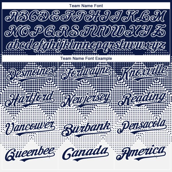 Custom Navy White 3D Gradient Square Shape Authentic Baseball Jersey