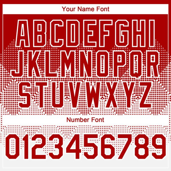 Custom Red White 3D Gradient Square Shape Authentic Baseball Jersey