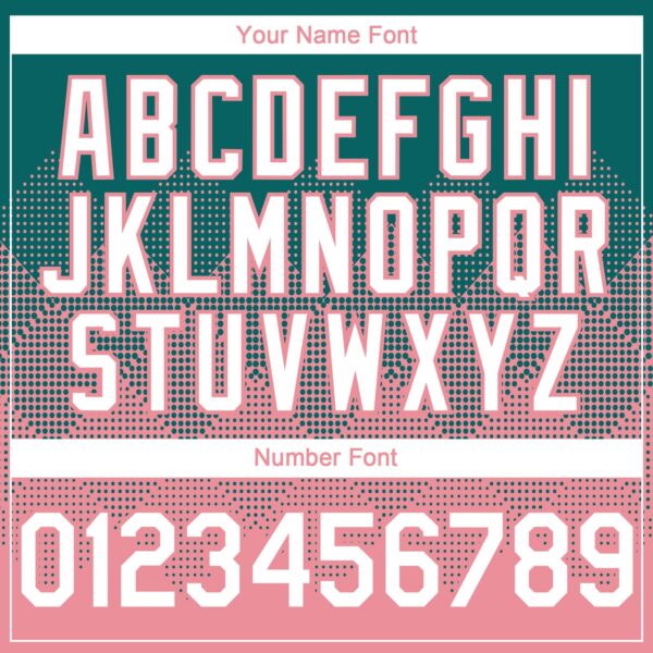 Custom Teal White-Medium Pink 3D Gradient Square Shape Authentic Baseball Jersey