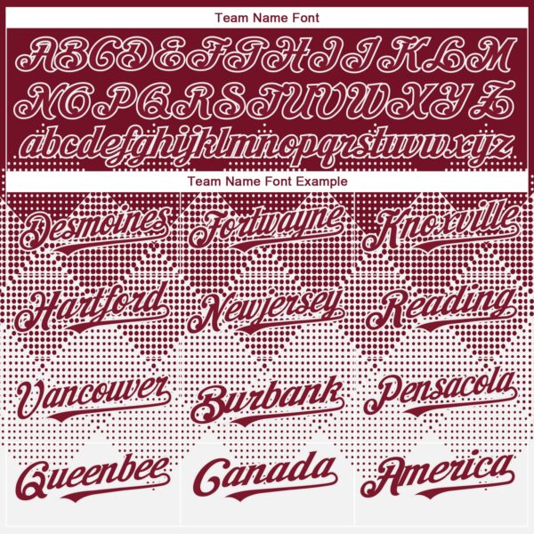 Custom Crimson White 3D Gradient Square Shape Authentic Baseball Jersey