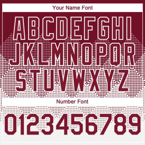 Custom Crimson White 3D Gradient Square Shape Authentic Baseball Jersey