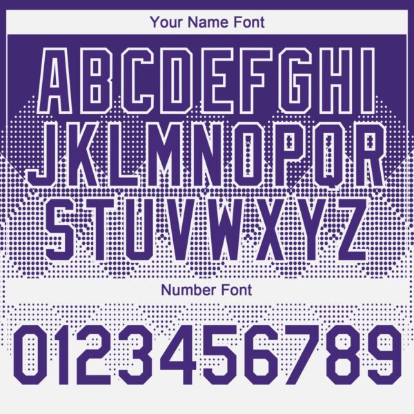 Custom Purple White 3D Gradient Square Shape Authentic Baseball Jersey