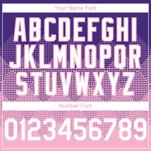 Custom Purple White-Light Pink 3D Gradient Square Shape Authentic Baseball Jersey