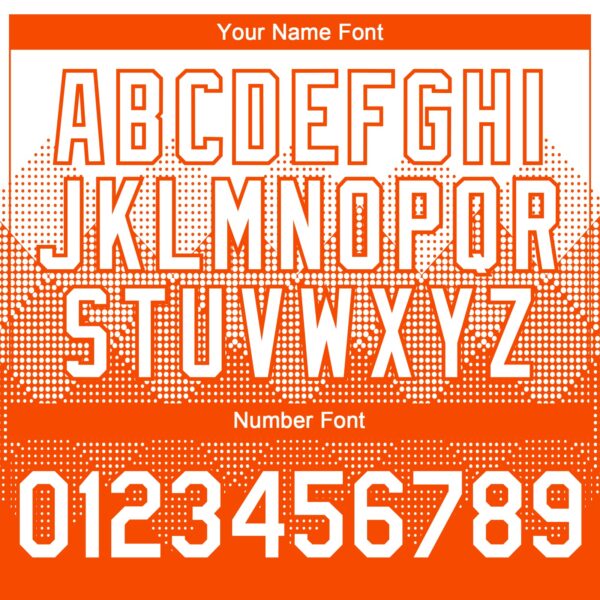 Custom White Orange 3D Gradient Square Shape Authentic Baseball Jersey