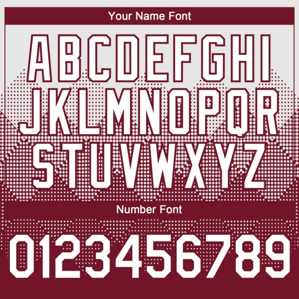 Custom White Crimson 3D Gradient Square Shape Authentic Baseball Jersey