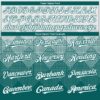 Custom White Teal 3D Gradient Square Shape Authentic Baseball Jersey