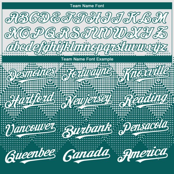 Custom White Teal 3D Gradient Square Shape Authentic Baseball Jersey