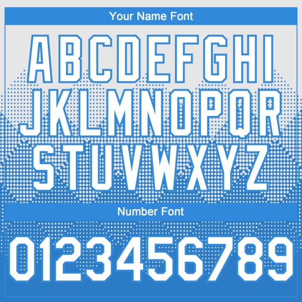 Custom White Electric Blue 3D Gradient Square Shape Authentic Baseball Jersey