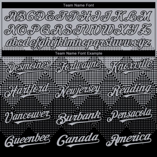 Custom Gray Black 3D Gradient Square Shape Authentic Baseball Jersey