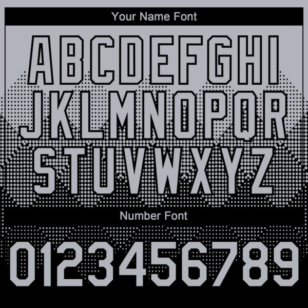 Custom Gray Black 3D Gradient Square Shape Authentic Baseball Jersey