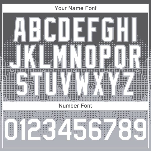 Custom Steel Gray White-Gray 3D Gradient Square Shape Authentic Baseball Jersey