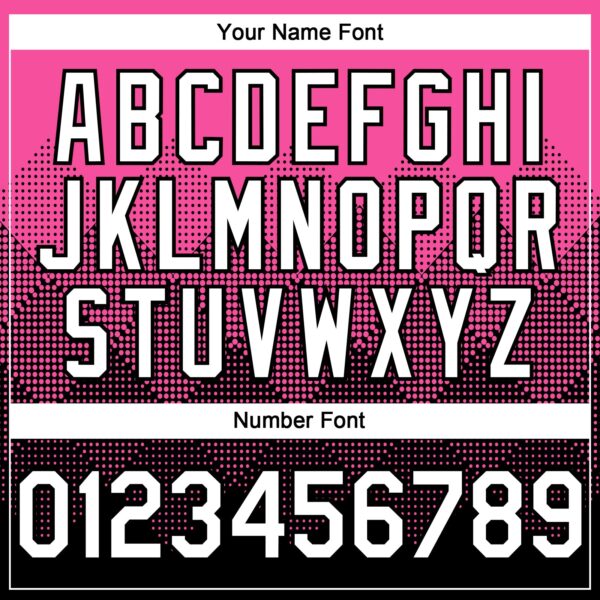 Custom Pink White-Black 3D Gradient Square Shape Authentic Baseball Jersey