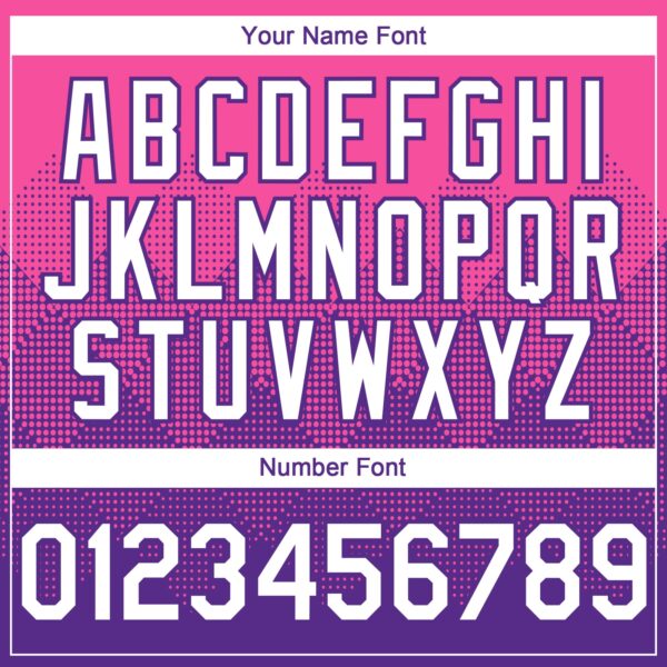 Custom Pink White-Purple 3D Gradient Square Shape Authentic Baseball Jersey