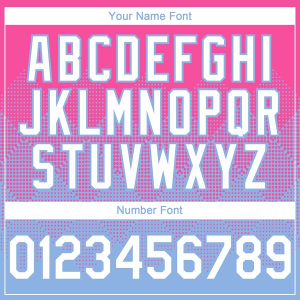 Custom Pink White-Light Blue 3D Gradient Square Shape Authentic Baseball Jersey