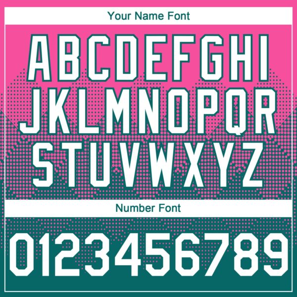 Custom Pink White-Teal 3D Gradient Square Shape Authentic Baseball Jersey