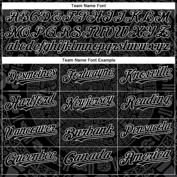 Custom Black Gray-White 3D Mexico Authentic Baseball Jersey