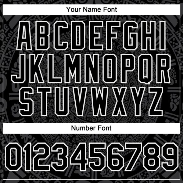 Custom Black Gray-White 3D Mexico Authentic Baseball Jersey