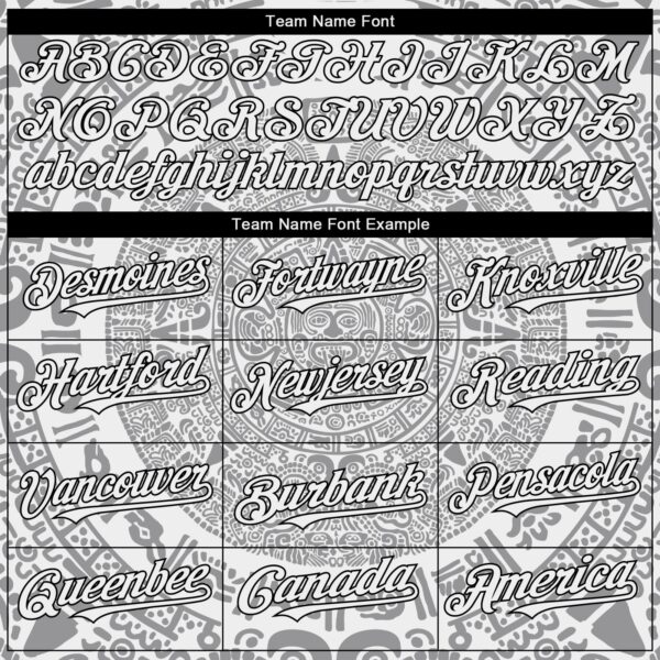 Custom White Gray-Black 3D Mexico Authentic Baseball Jersey