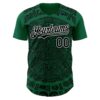 Custom Kelly Green Black-White 3D Mexico Authentic Baseball Jersey